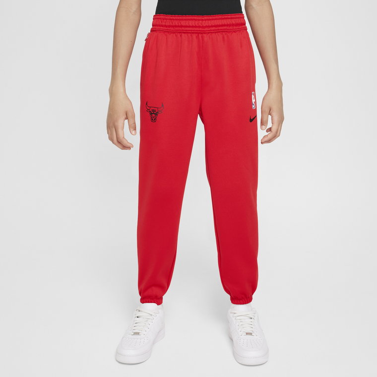 Spodnie dla dużych dzieci Nike Dri-FIT NBA Chicago Bulls Spotlight - Czerwony
