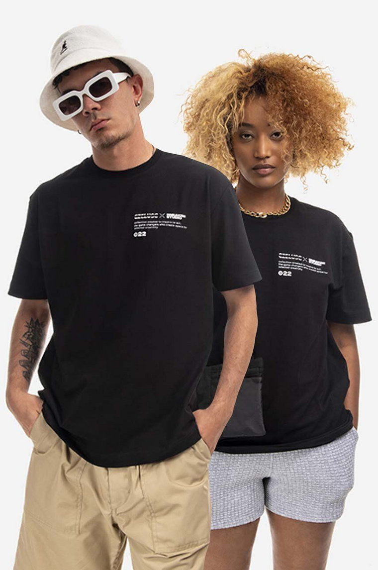 SneakerStudio t-shirt x Czeluść kolor czarny z nadrukiem SSxCZ.SS22.TSH001-CZARNY
