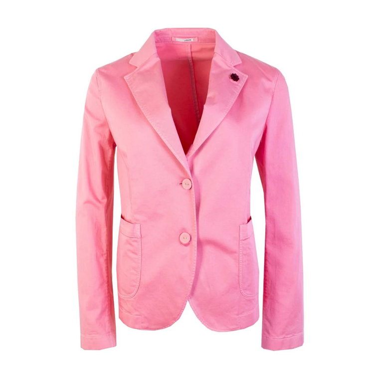 Pink Two Button Marynarka Lardini