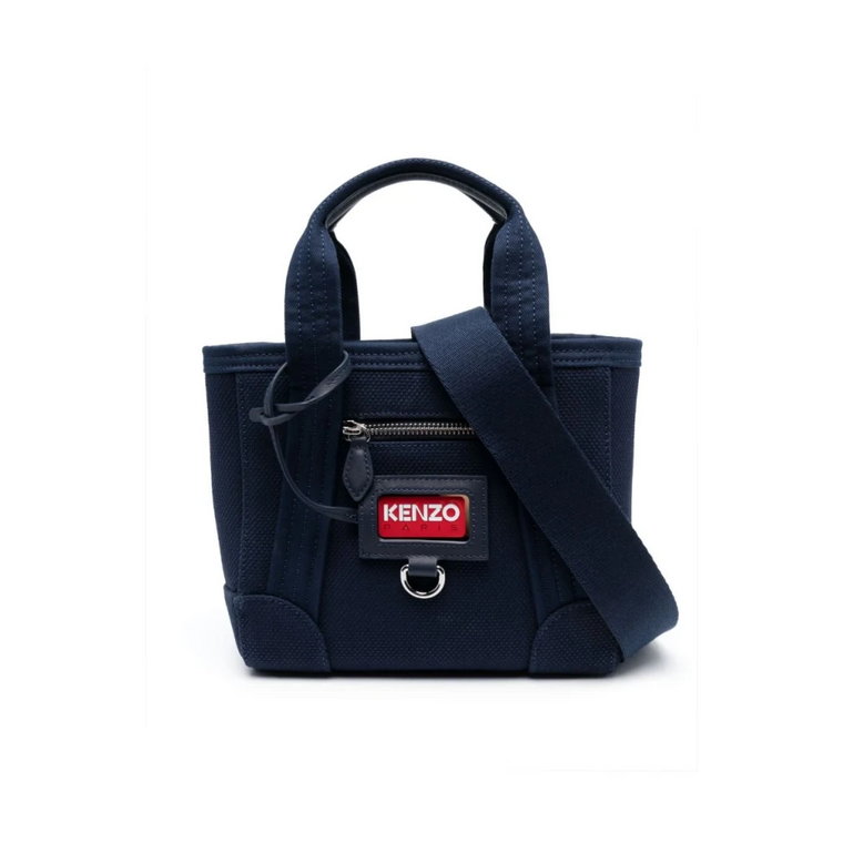 Mini Paris Canvas Tote Bag - Niebieski Kenzo