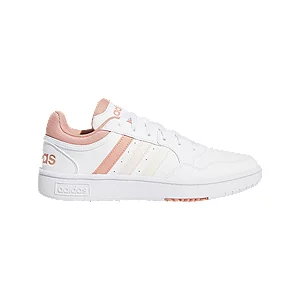 Biało-różowe sneakersy adidas hoops 3.0 - Damskie - Kolor: Białe - Rozmiar: 41 1/3