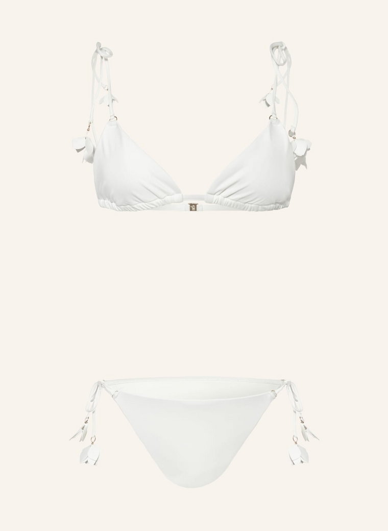 Zimmermann Bikini Trójkątne Pop Flower weiss