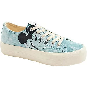 Niebieskie tenisówki mickey mouse - Damskie - Kolor: Niebieskie - Rozmiar: 37