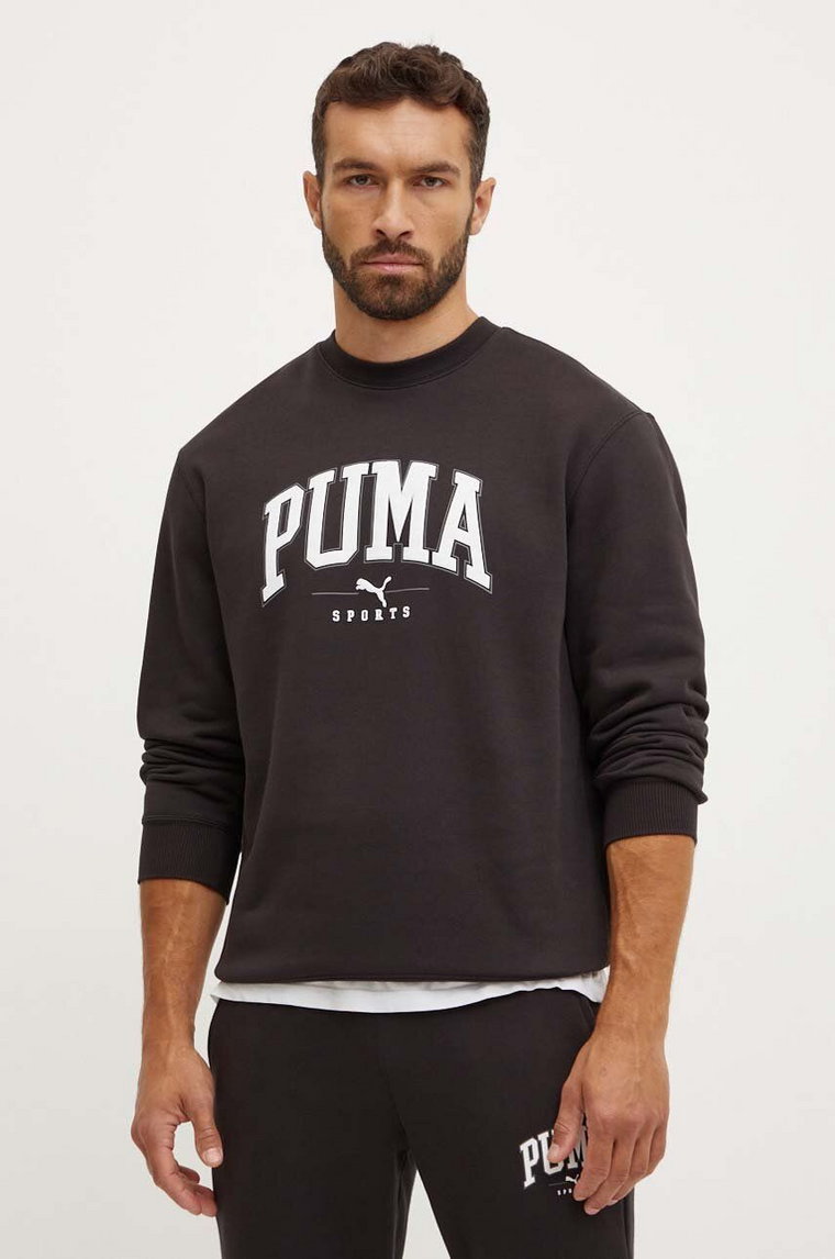 Puma bluza męska kolor czarny z nadrukiem 681794