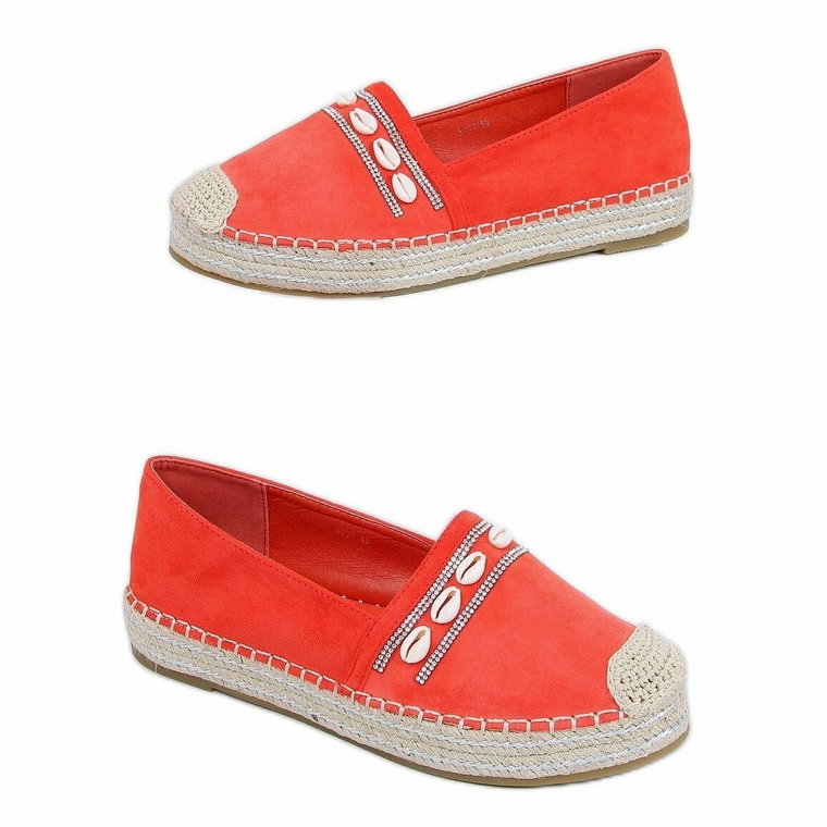 Espadryle z muszelkami pomarańczowe 6771 Orange