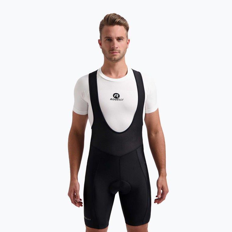 Spodenki rowerowe męskie Rogelli Econ Bib Short black