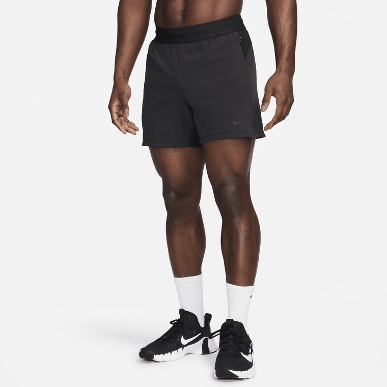 Męskie spodenki do fitnessu bez podszewki 13 cm Dri-FIT Nike Flex Rep - Zieleń