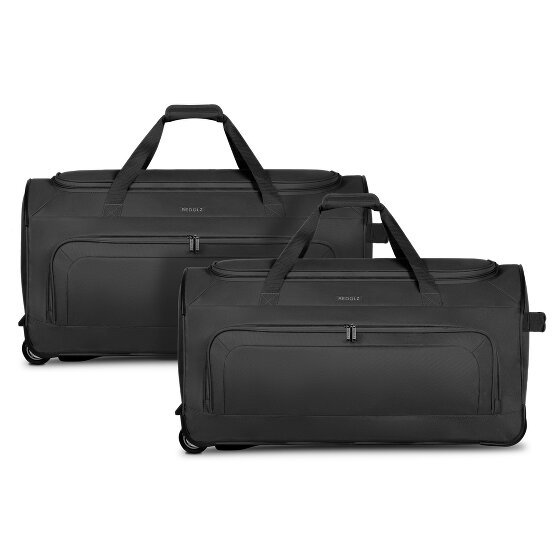 Redolz Zestaw 2-kołowych toreb podróżnych Duffle Essentials 2 szt. black