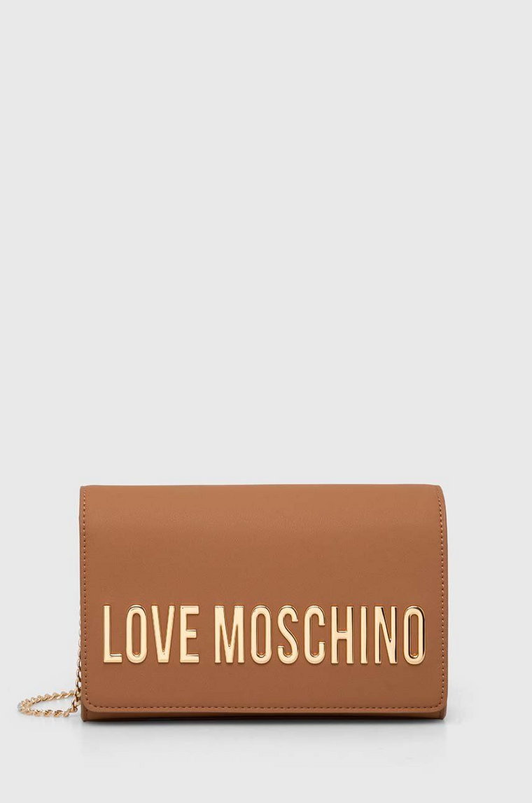 Love Moschino torebka kolor brązowy