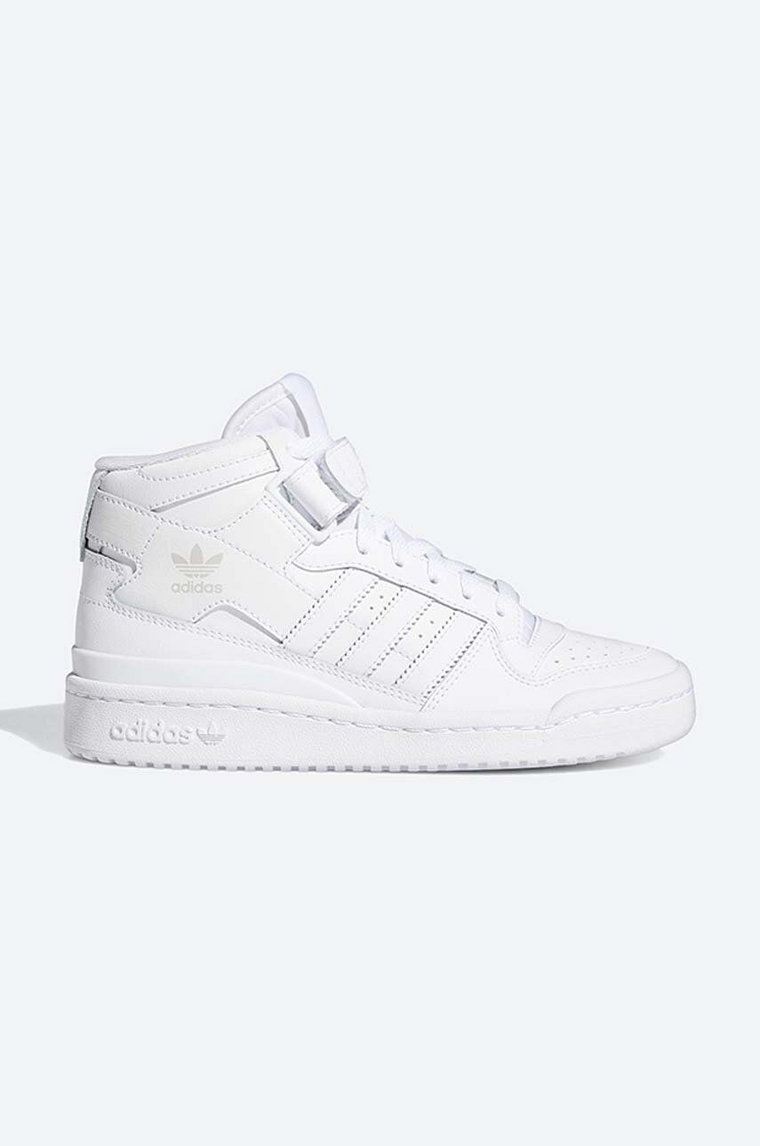 adidas Originals sneakersy skórzane Forum Mid J FZ2086 kolor biały