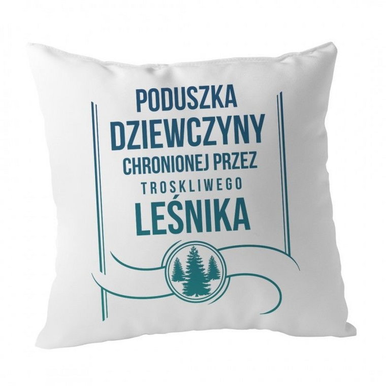 Poduszka dziewczyny leśnika - poduszka z nadrukiem