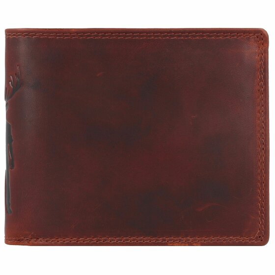 Jack Kinsky Monterey 101 Portfel Ochrona RFID Skórzany 13 cm cognac