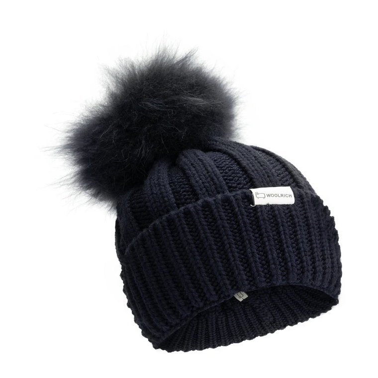 Uroczy Pom Pom Beanie Woolrich