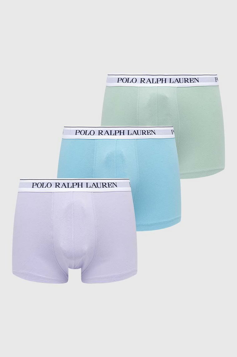 Polo Ralph Lauren bokserki 3-pack męskie kolor zielony