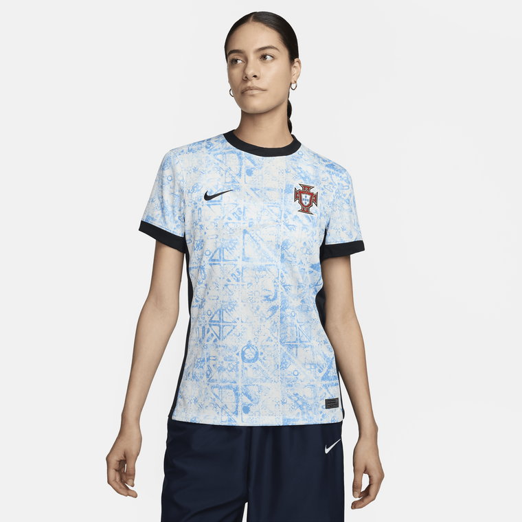 Damska koszulka piłkarska Nike Dri-FIT Portugalia (drużyna męska) Stadium 2024/25 (wersja wyjazdowa)  replika - Brązowy