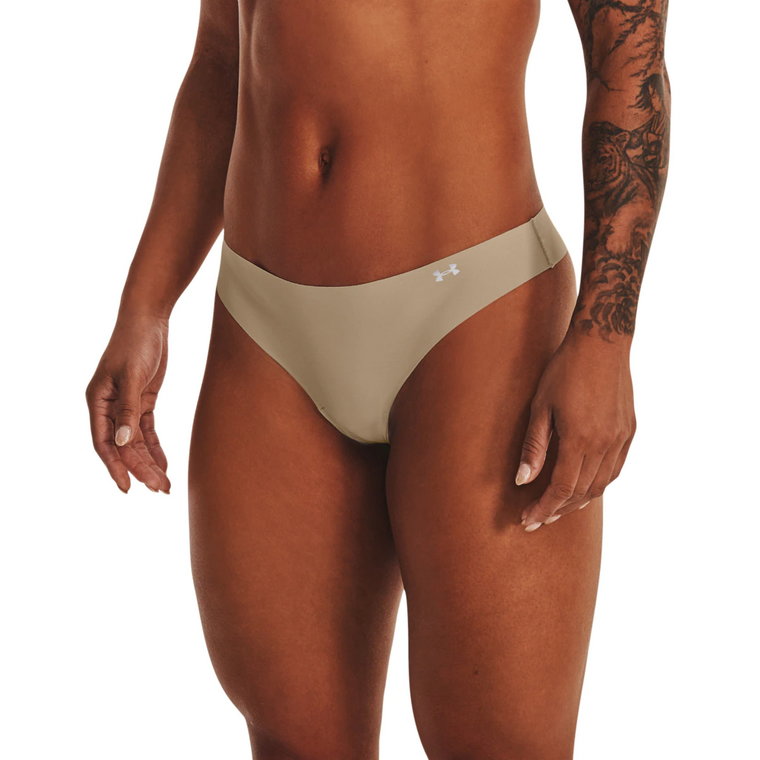 Damska bielizna treningowa (3-pack) UNDER ARMOUR PS Thong - beżowa