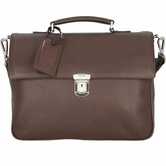 Picard Authentic Briefcase Leather 39 cm cafe