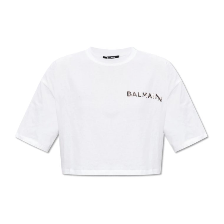 Krótki t-shirt Balmain