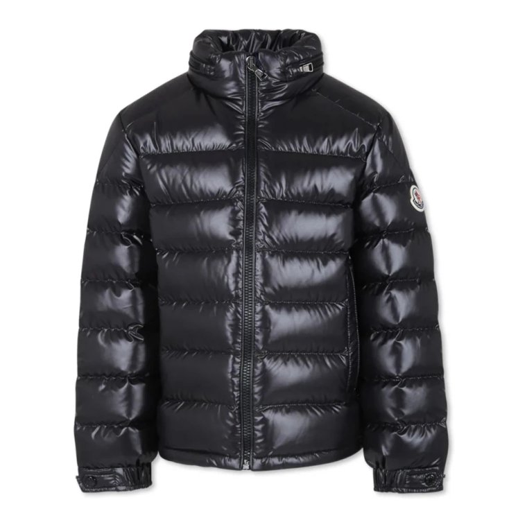 Niebieska Puchowa Kurtka Bomber Dzieci Moncler