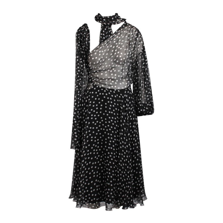 Sukienka w Kropki z Kokardą Dolce & Gabbana