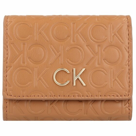 Calvin Klein Re-Lock Portfel Ochrona RFID 10.5 cm brown sugar