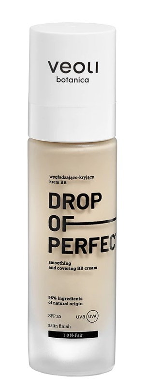 Veoli Botanica Drop of Perfection - Wygładzająco-kryjący krem BB 1.0 Fair 30ml