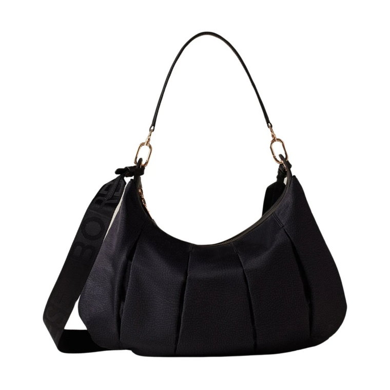 Czarna Torba Hobo Borbonese