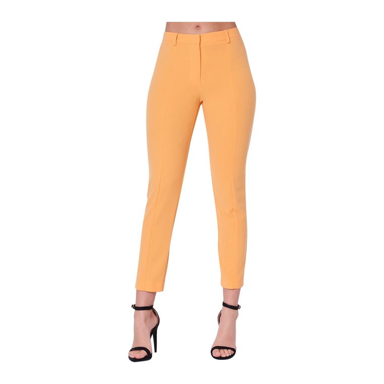 Spodnie Slim Fit Capri Sorbet Pomarańcz Patrizia Pepe