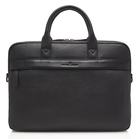 Castelijn & Beerens Chris Briefcase RFID Leather 41 cm Komora na laptopa black