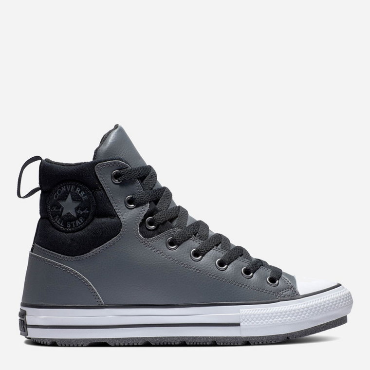 Zimowe trampki męskie z eko skóry na grubej podeszwie wysokie Converse Chuck Taylor All Star Berkshire Boot A00720C 45 29 cm Szare (194433801959). Trampki męskie