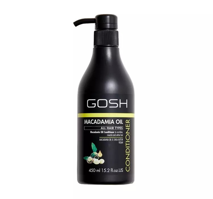 GOSH MACADAMIA OIL WEGAŃSKA ODŻYWKA DO WŁOSÓW SUCHYCH 450ML