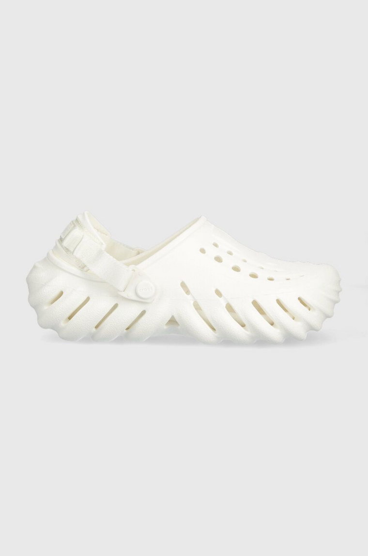 Crocs klapki Echo Clog kolor biały 207937