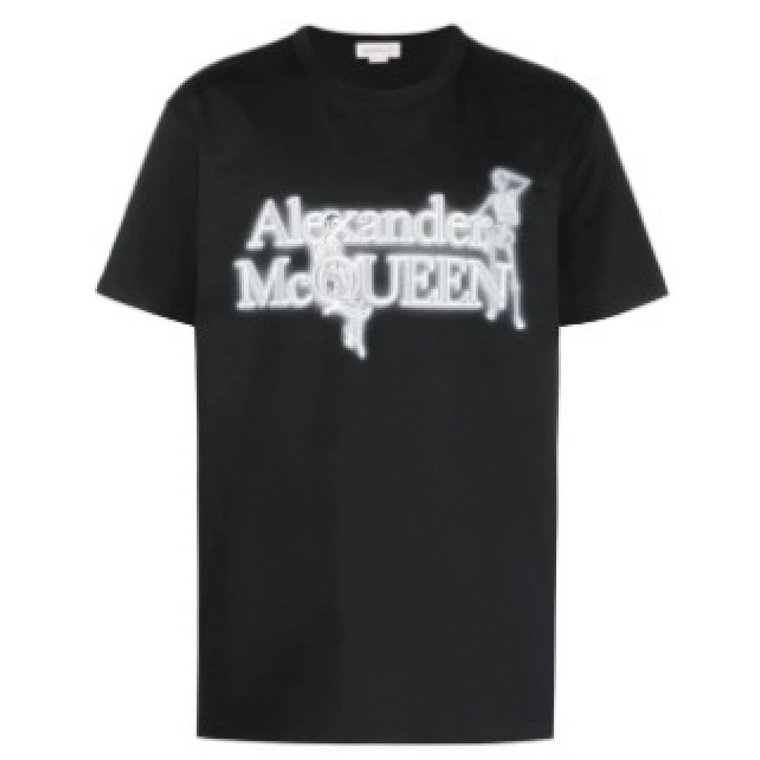 Czarne koszulki i pola od McQueen Alexander McQueen