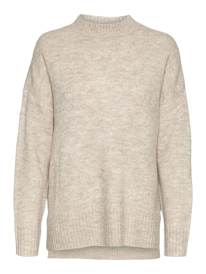 Vero Moda Sweter "Lefile" w kolorze piaskowym