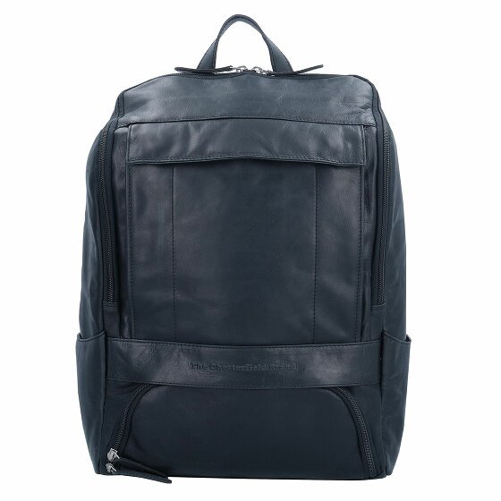 The Chesterfield Brand Wax Pull Up Plecak Skórzany 45 cm Komora na laptopa black