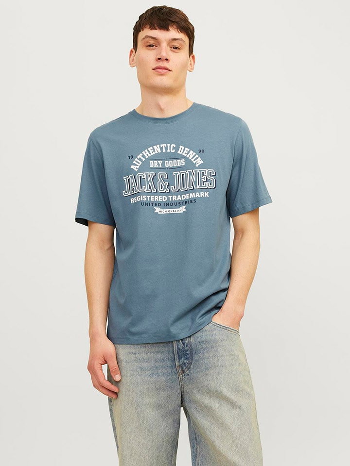 Jack & Jones Koszulka w kolorze błękitnym