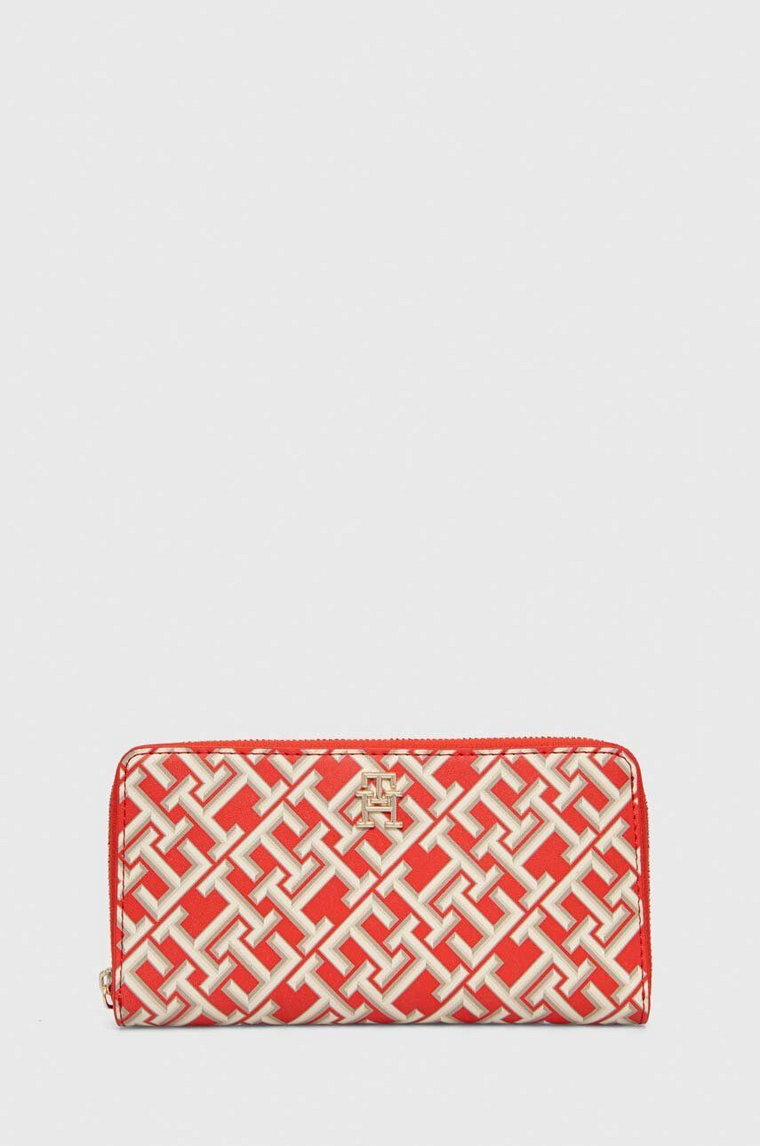 Tommy Hilfiger portfel damski kolor czerwony AW0AW15743