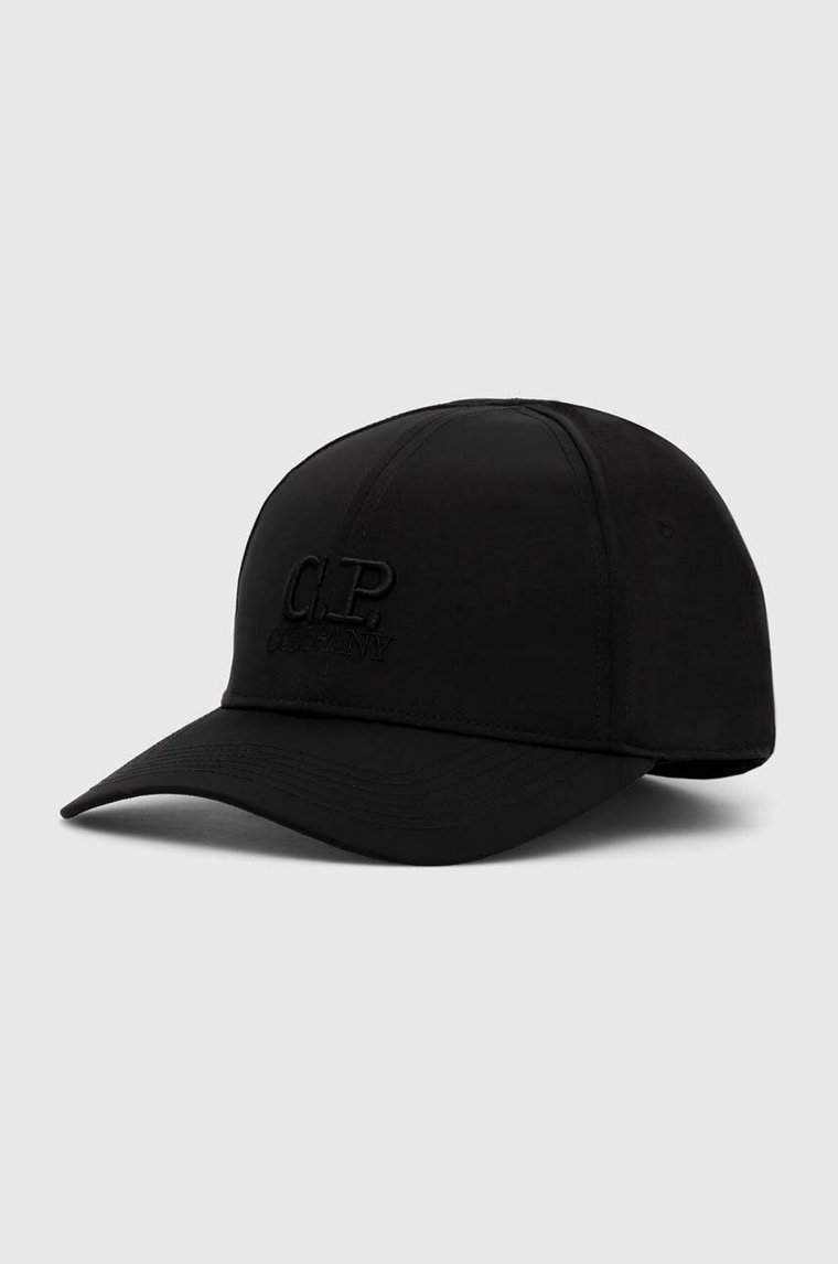 C.P. Company czapka z daszkiem Baseball Cap kolor czarny z aplikacją 15CMAC146A005904A