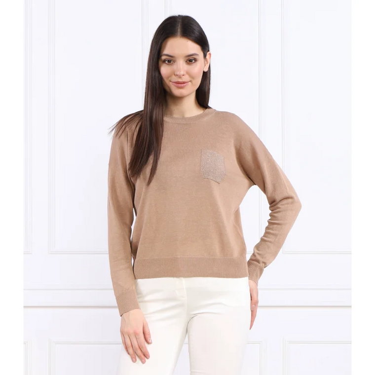 Peserico Lniany sweter | Regular Fit