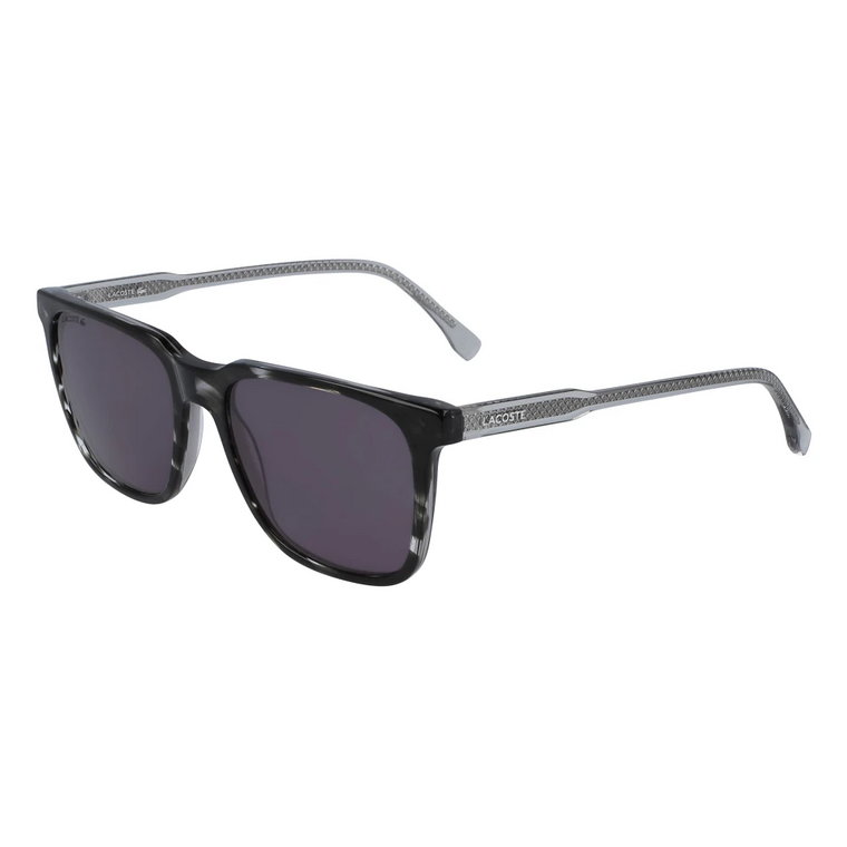 Stylowe okulary przeciwsłoneczne w odcieniu fioletu Lacoste