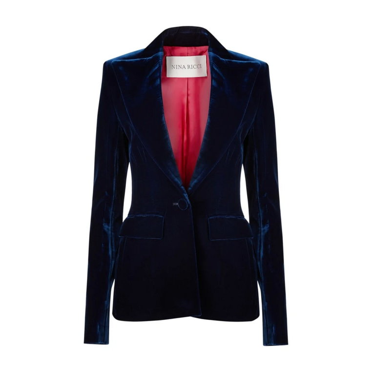 Midnight Blue Fitted Jacket Nina Ricci