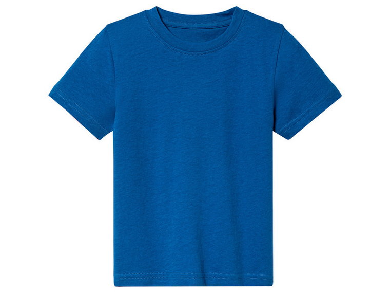 lupilu T-shirty dziecięce	z bawełną, 2 sztuki (98/104, Niebieski/biały)