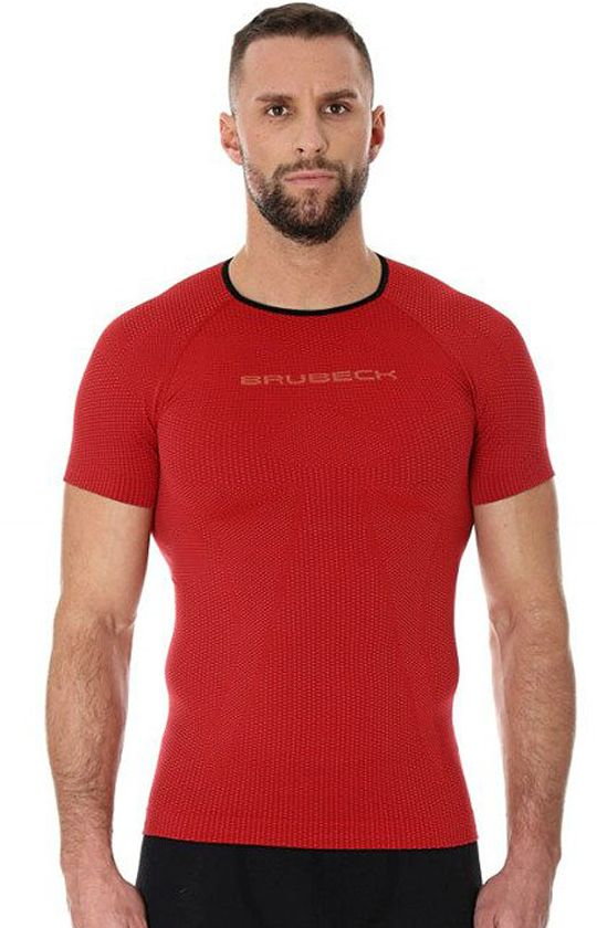 Koszulka męska 3D Run PRO SS11920, Kolor czerwony, Rozmiar S, Brubeck
