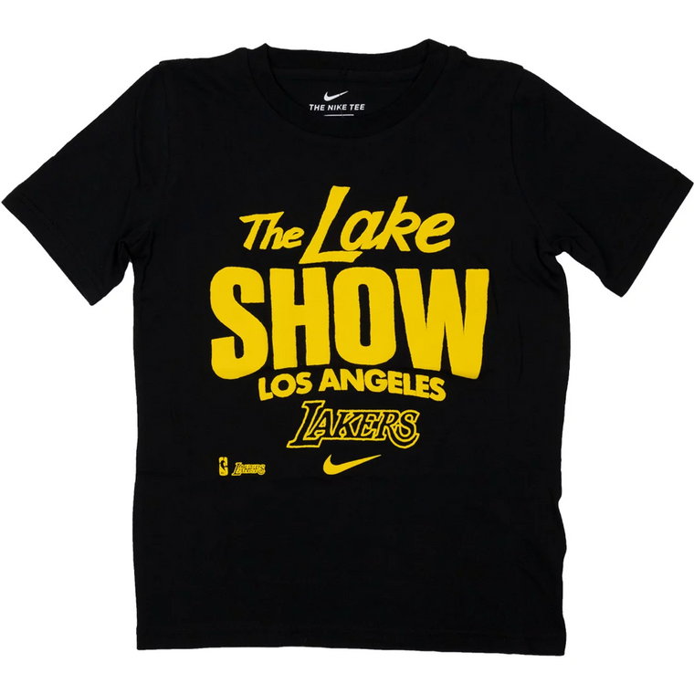 Nike NBA Los Angeles Lakers Mantra SS Tee EZ2B7BCJX-LAK, Dla chłopca, Czarne, t-shirty, bawełna, rozmiar: XL