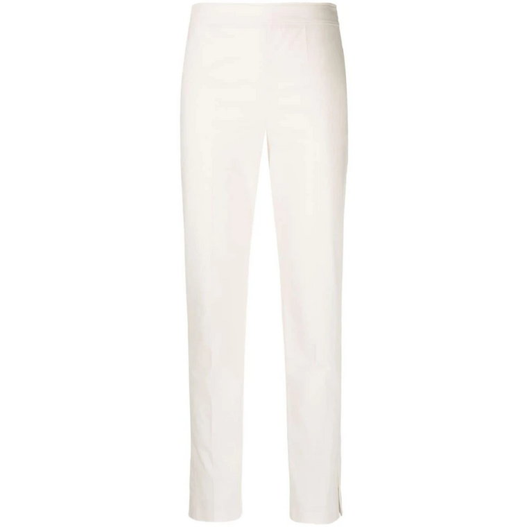 Białe spodnie z bawełny ze stretchem Brunello Cucinelli