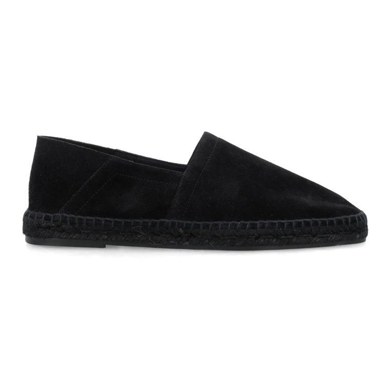 Czarne Slip-on Espadryle z Zamszu Tom Ford