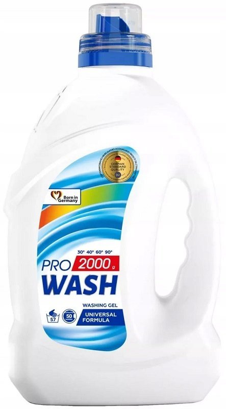 Żel Do Prania Pro Wash Uniwersalny 2000G - 50 Prań Niemiecki