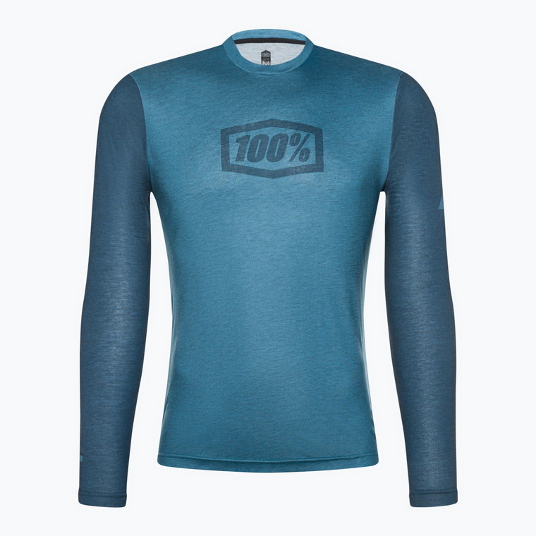 Longsleeve rowerowy męski 100% Airmatic slate blue