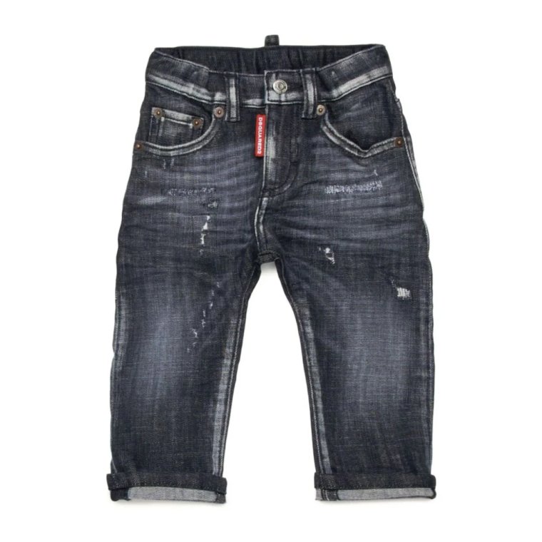 Czarne Jeansy Denim Klasyczny Design Dsquared2