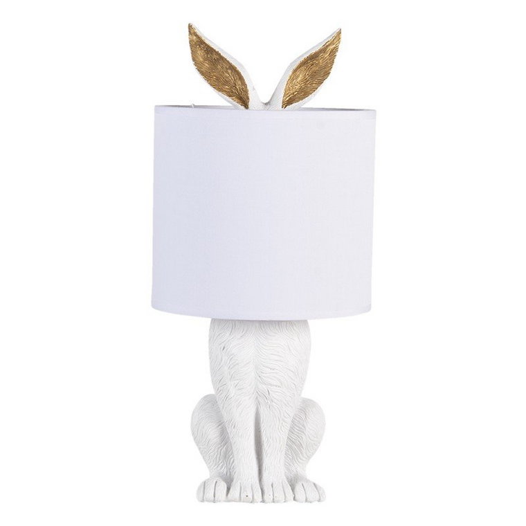 Lampa stołowa Rabbit biało-złota 45x20 cm